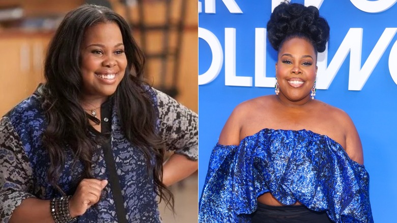 (Izquierda) Amber Riley como Mercedes Jones en 